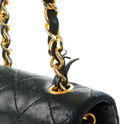 Chanel Lambskin Quilted Mini Flap Black 10 of 14