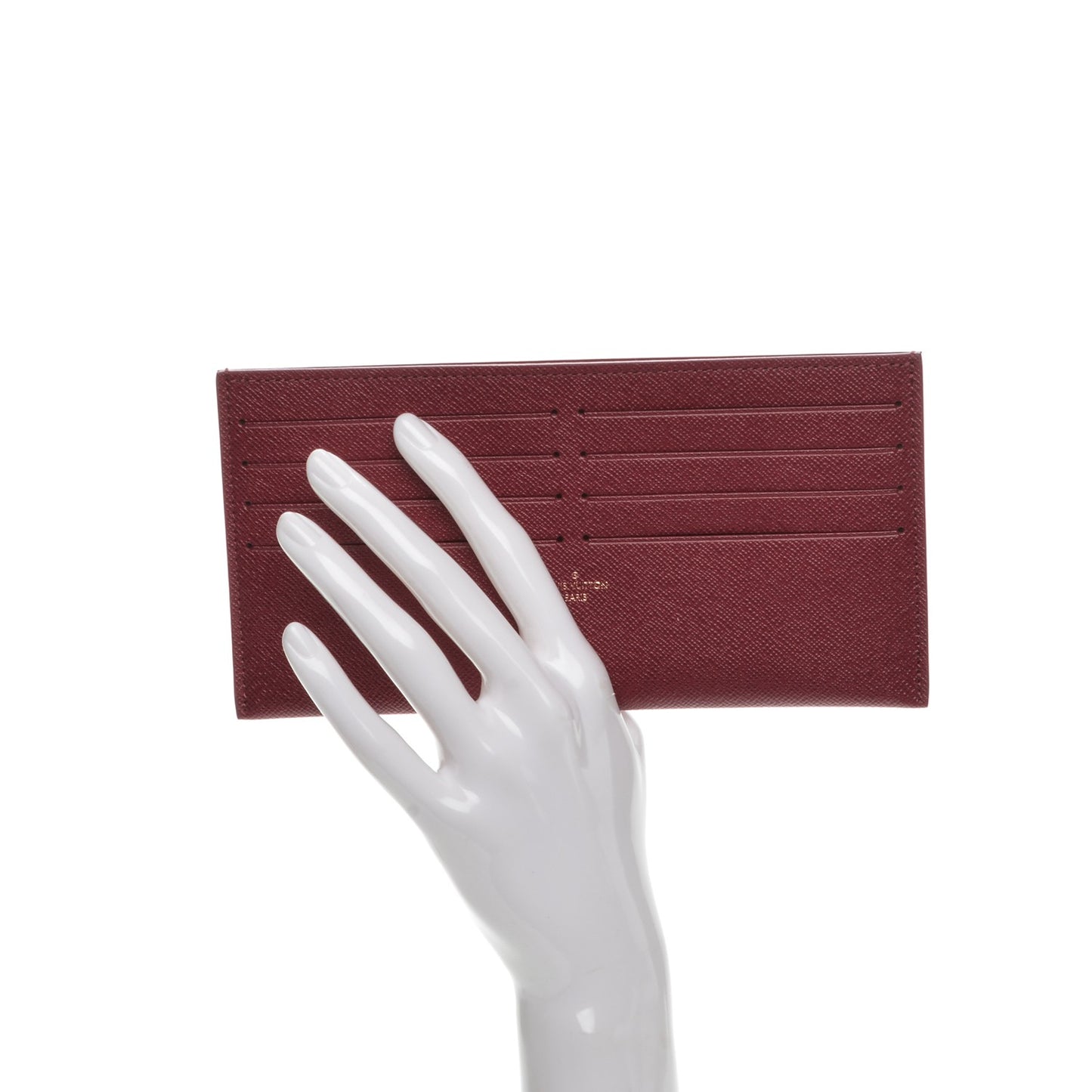 Calfskin Felicie Card Holder Insert Fuchsia