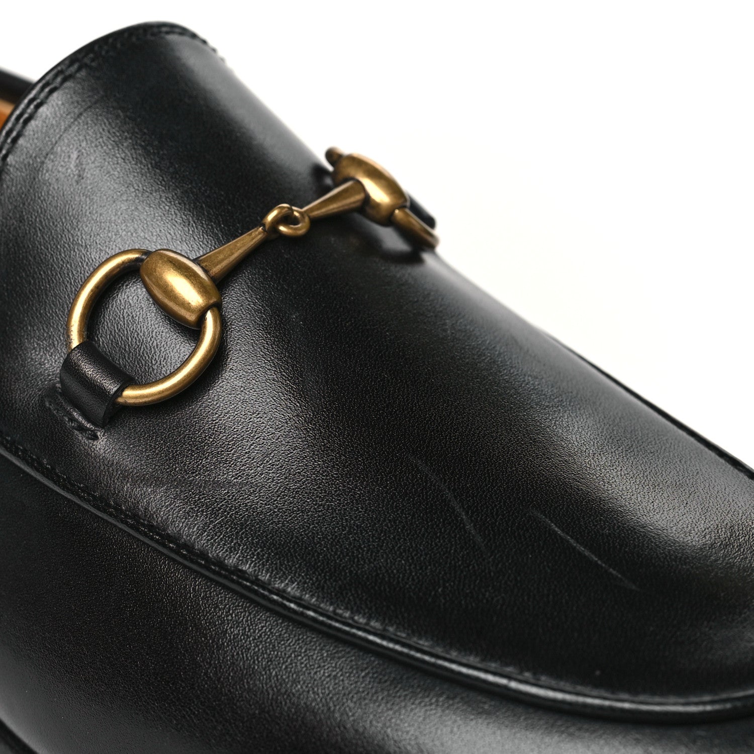 Gucci Calfskin Womens Jordaan Loafers 36.5 Black 9 of 10