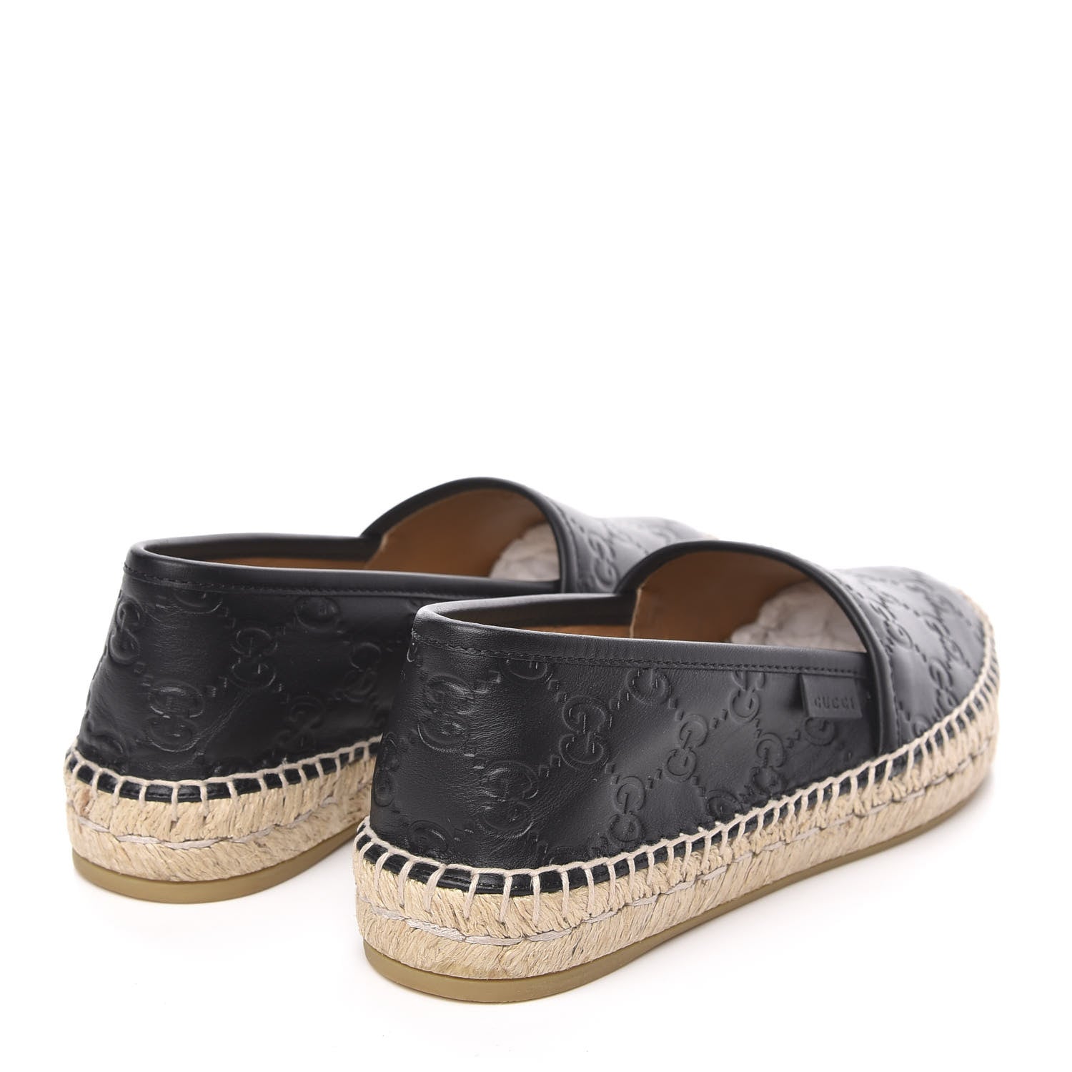 Gucci Guccissima Signature Espadrilles 35.5 Black 4 of 9