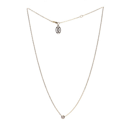 Cartier 18K Yellow Gold Diamond SM D'Amour Pendant Necklace 3 of 5