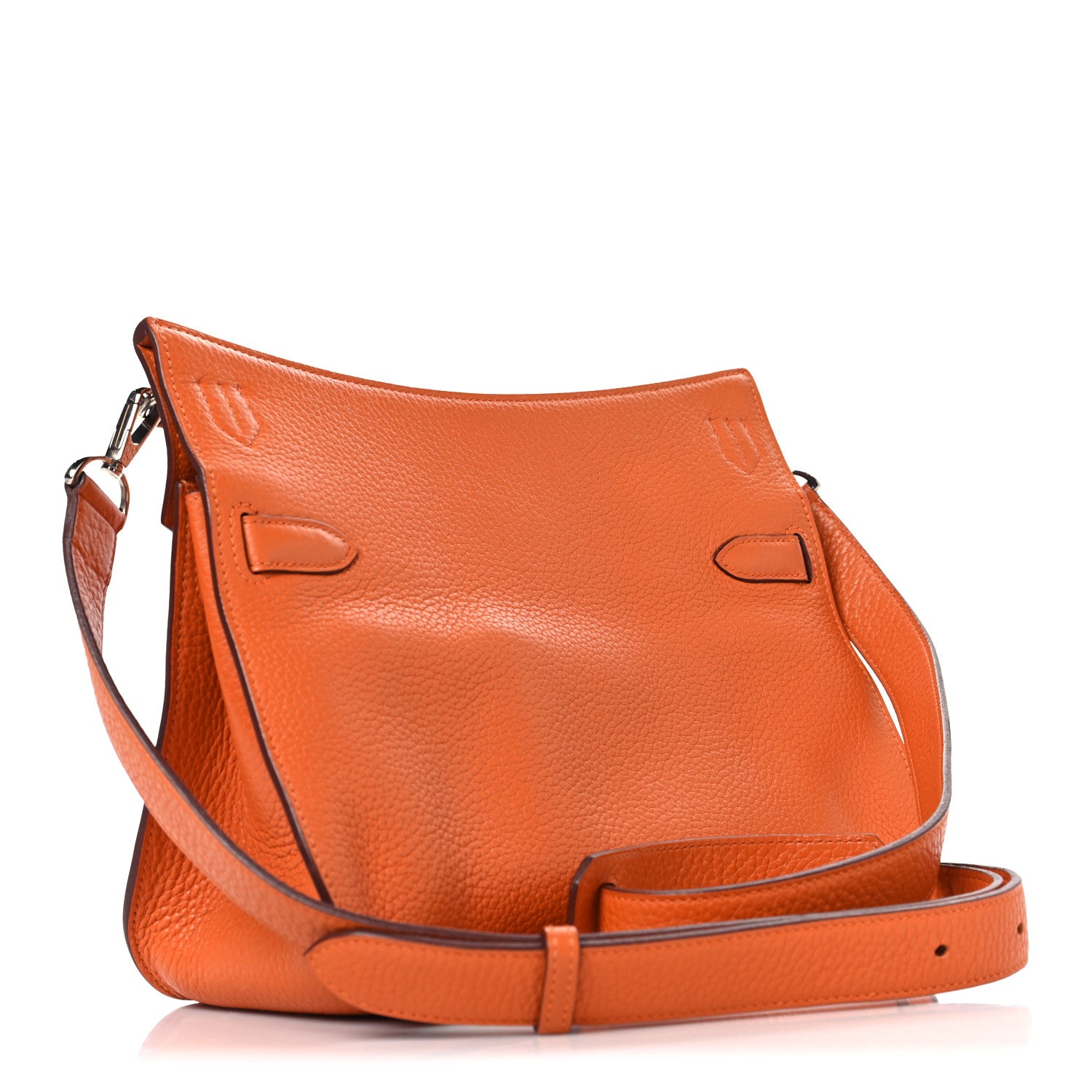 Hermes Taurillon Clemence Jypsiere 28 Orange 3 of 12