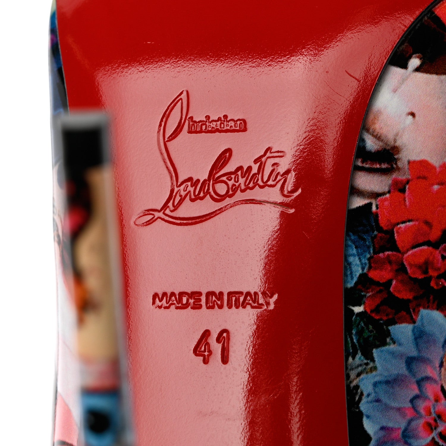 Christian Louboutin Patent Graphic Love Hot Chick 100 Pumps 41 Multicolor 7 of 7
