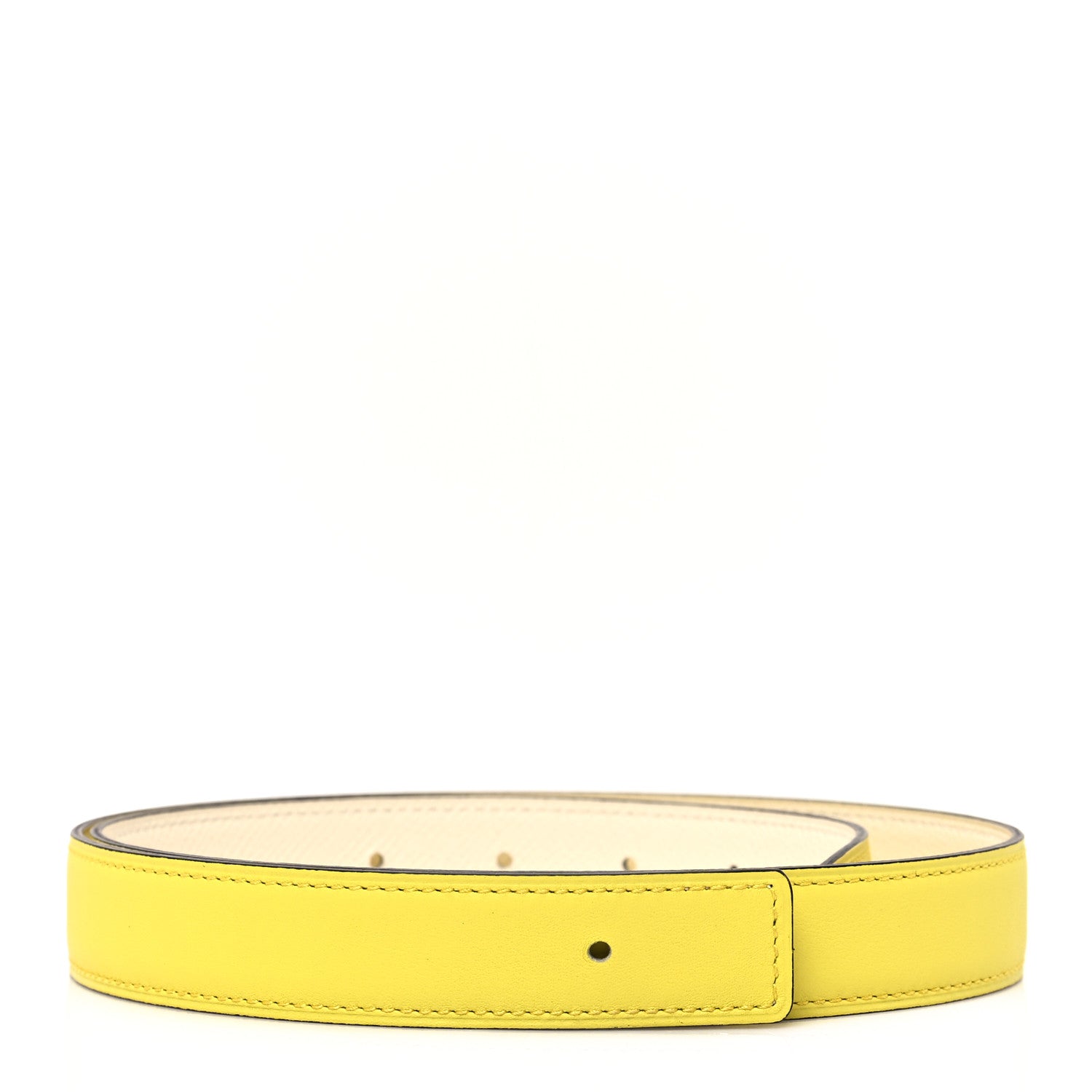 Hermes Epsom Swift Belt Strap 80 32 Nata Lime 1 of 6