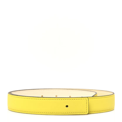 Hermes Epsom Swift Belt Strap 80 32 Nata Lime 1 of 6