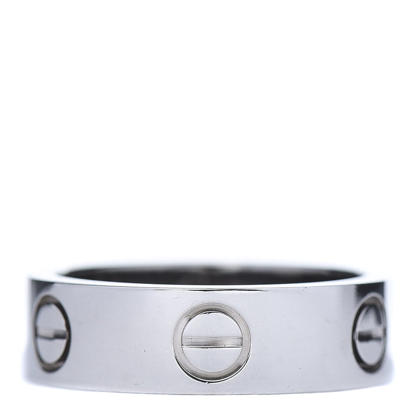 18K White Gold 5.5mm LOVE Ring 51 5.75
