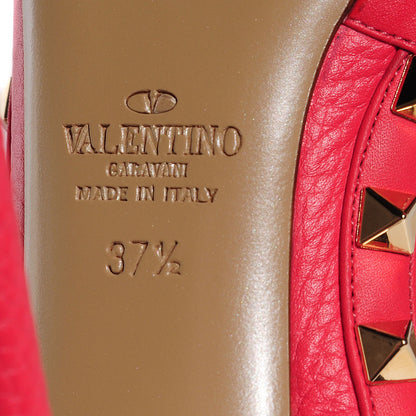 Valentino Garavani Nappa Rockstud Ankle Strap 100mm Pumps 37.5 Deep Rose 6 of 7