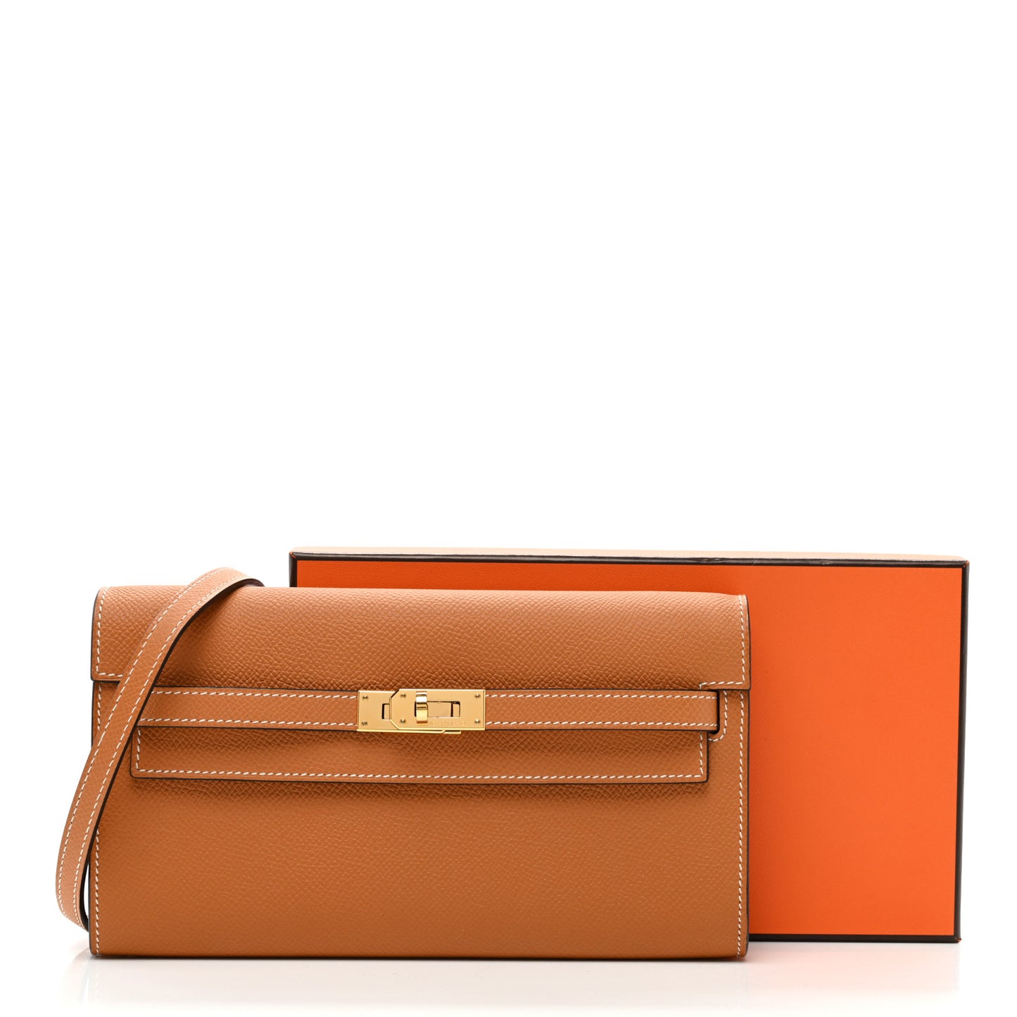 Epsom Kelly Wallet To Go Gold