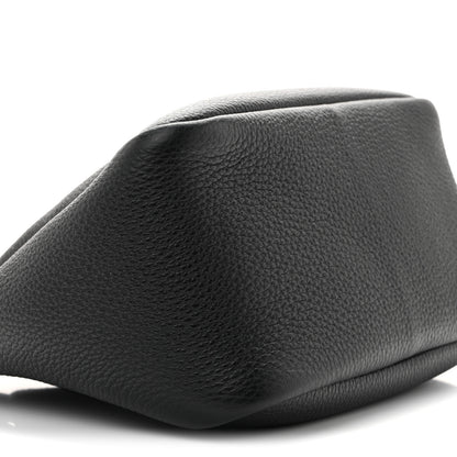 Prada Vitello Daino Soft Mini Zippered Top Handle Bag Black 8 of 9