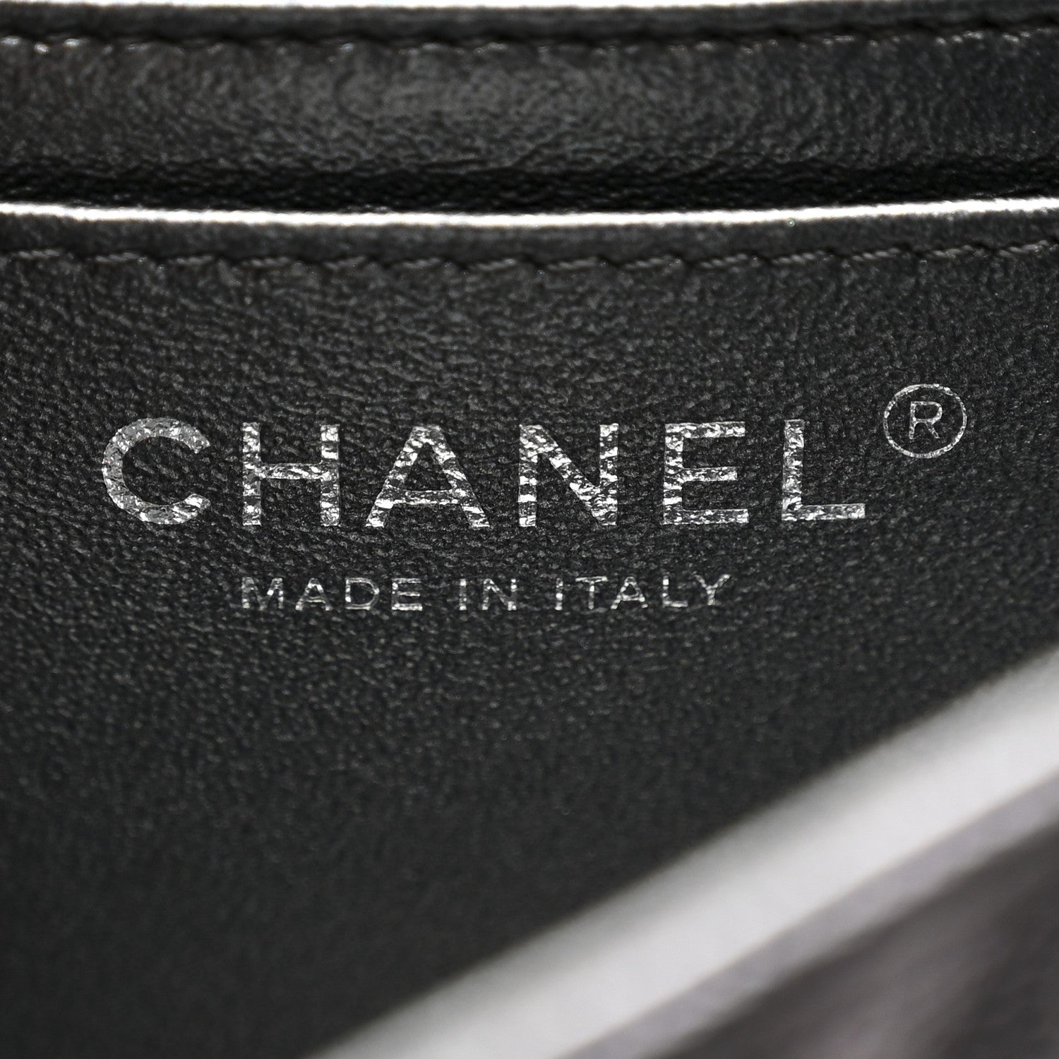 Chanel Metallic Caviar Chevron Quilted Mini Rectangular Flap Black 6 of 10