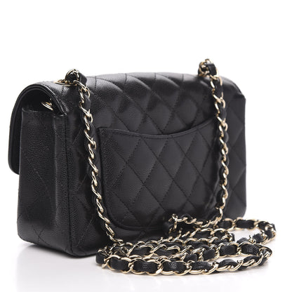 Chanel Caviar Quilted Mini Rectangular Flap Black 3 of 12