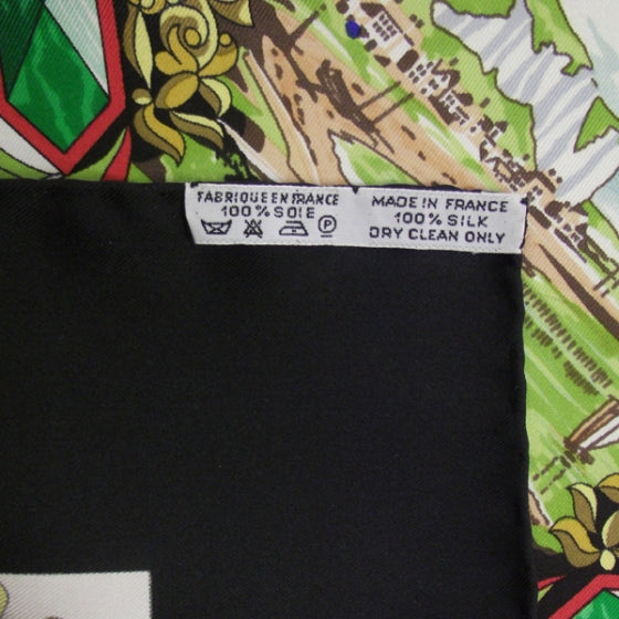Silk L'entente Cordiale Scarf 90