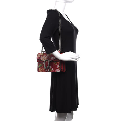 Gucci Calfskin Blooms Print Small Dionysus Shoulder Bag Romantic Cherry Multicolor 2 of 9