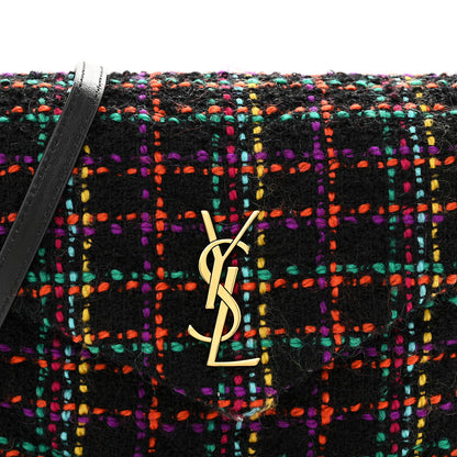 Saint Laurent Tweed Toy Loulou Shoulder Bag Black 8 of 10