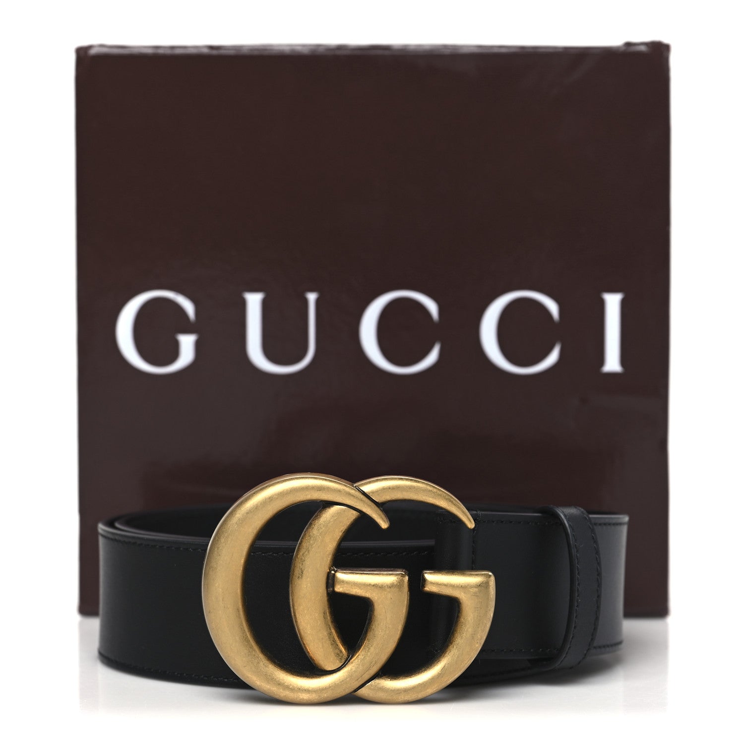 Gucci Calfskin Double G 40mm Belt 90 36 Black 6 of 6