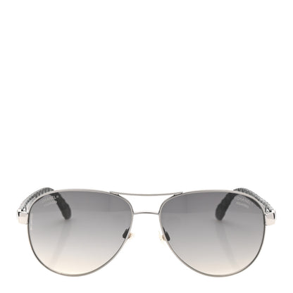 Chanel Aviator Polarized Sunglasses 4204-Q Black 2 of 8