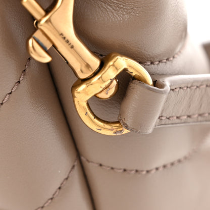 Saint Laurent Calfskin Y Quilted Monogram Toy Loulou Crossbody Bag Taupe 12 of 13