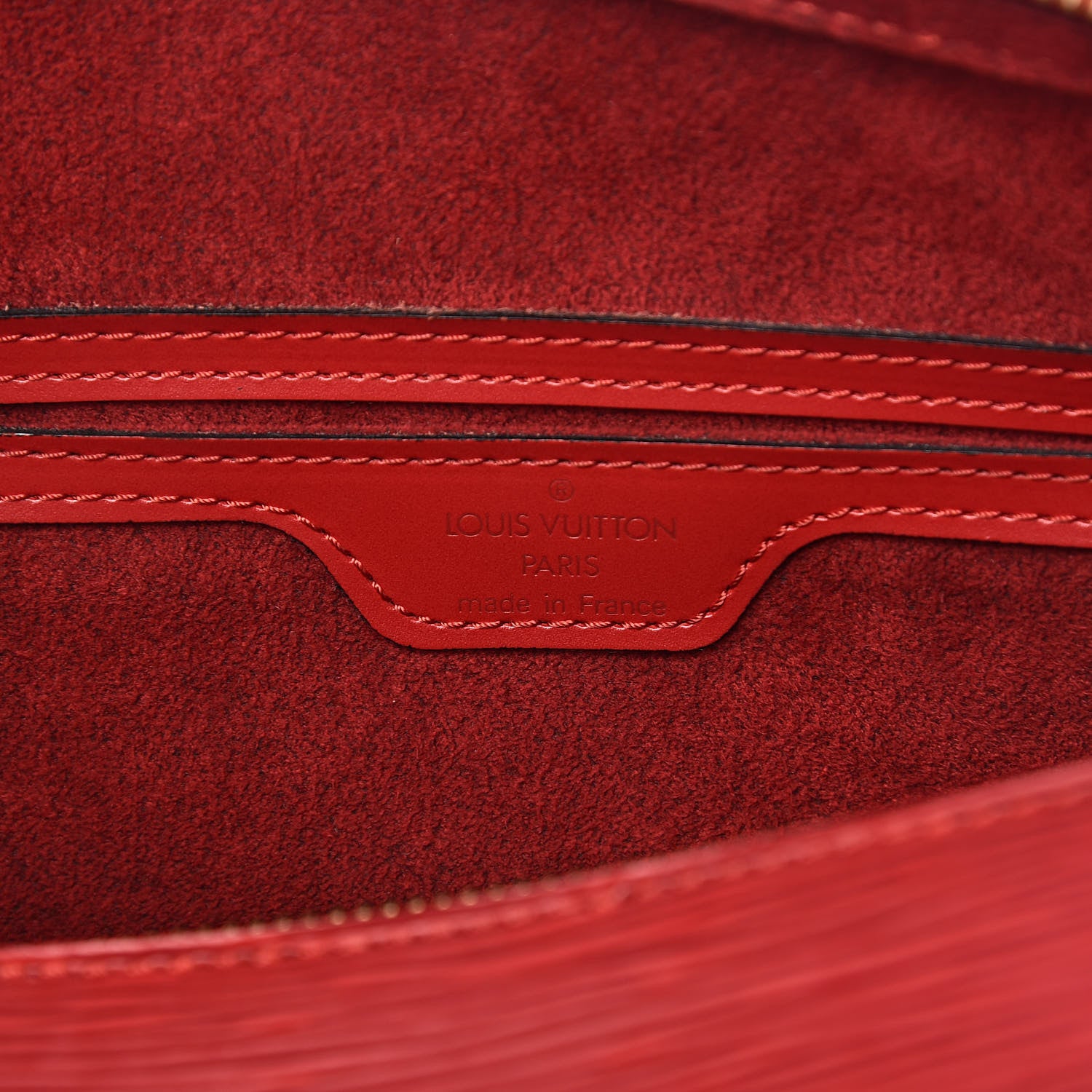 Louis Vuitton Epi Soufflot Castillan Red 6 of 13