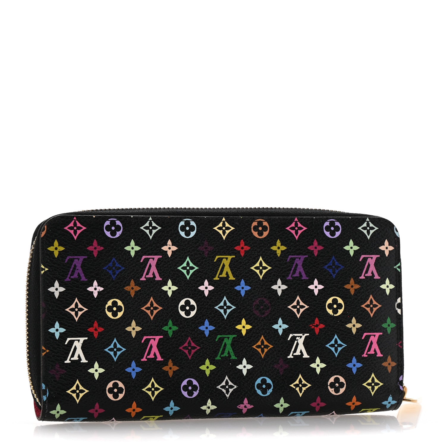 Louis Vuitton Monogram Multicolor Zippy Wallet Black Grenade 3 of 9