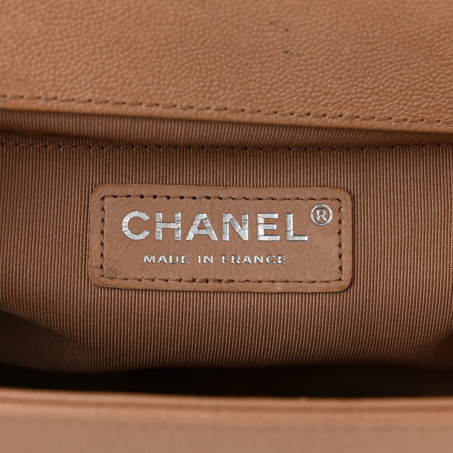 Chanel Caviar Quilted Medium Boy Flap Beige 6 of 14