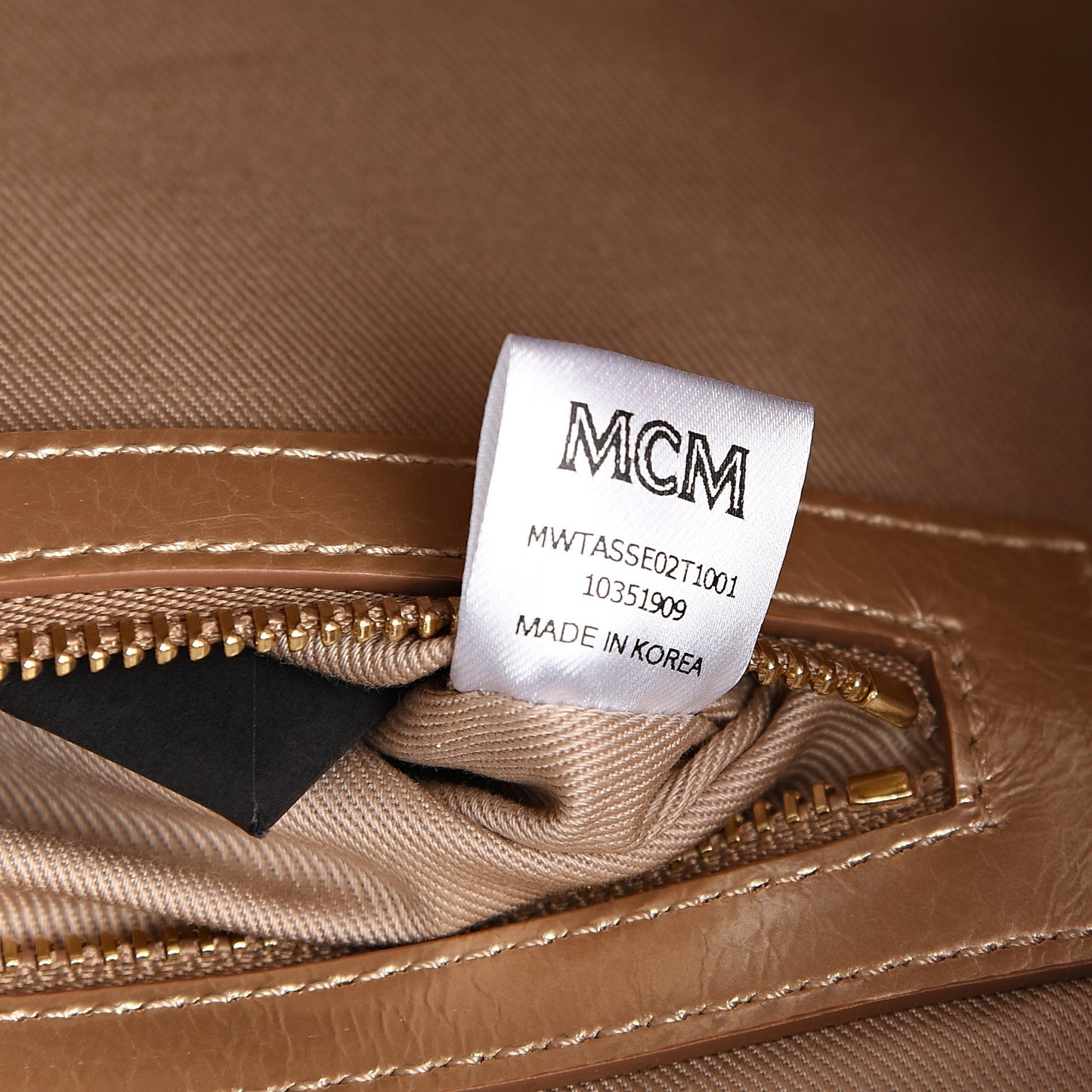 Metallic Calfskin Ottomar Monogram Medium Half Moon Tote Gold