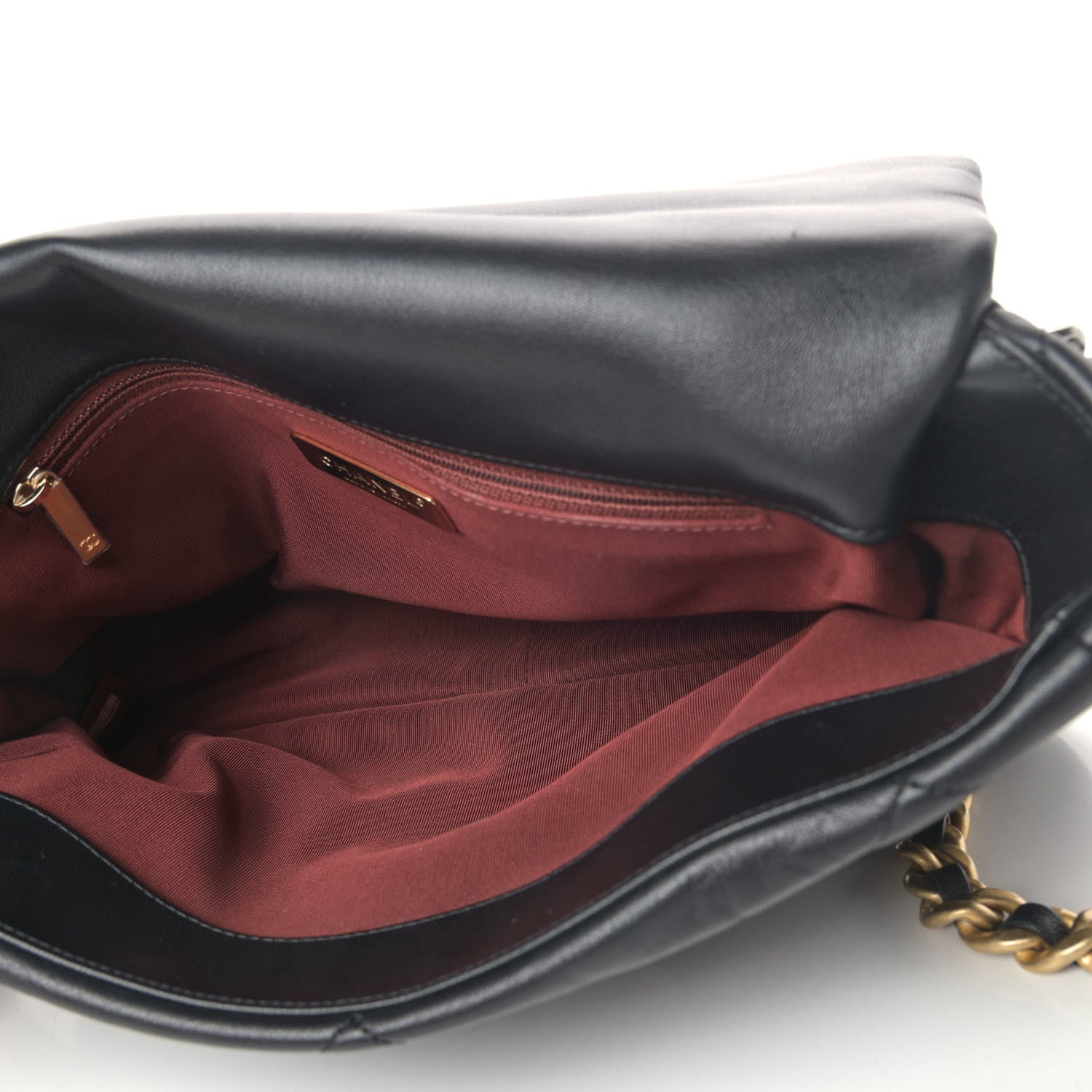 Chanel Goatskin Quilted Large Chanel 19 Flap Black 4 of 4