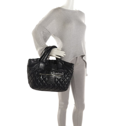 Chanel Nylon Quilted Small Coco Cocoon Tote Black 2 of 7