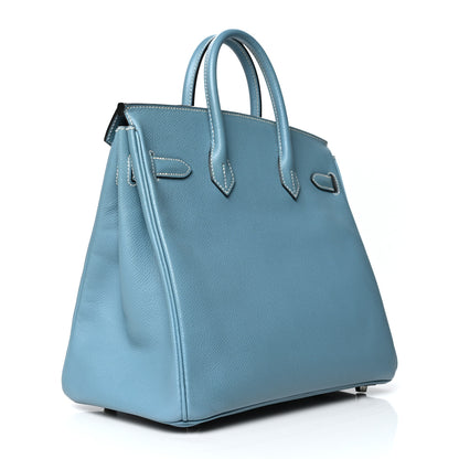 Hermes Epsom HAC Birkin 28 Blue Jean 3 of 11