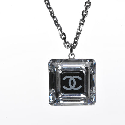 Chanel Lucite CC Square Charm Necklace 4 of 6