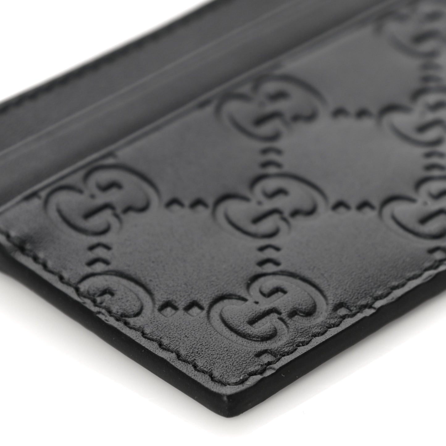 Guccissima Card Holder Black