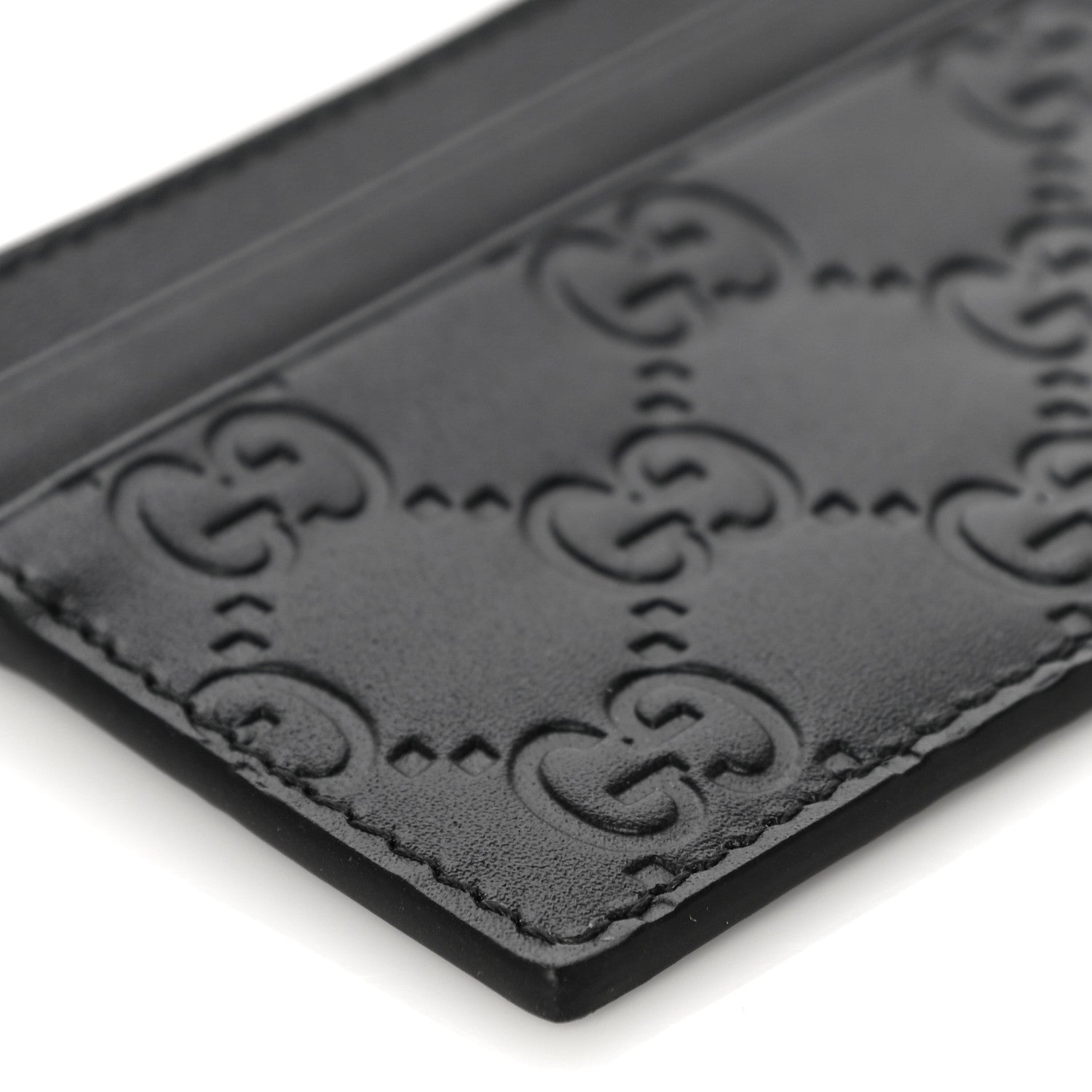 Gucci Guccissima Card Holder Black 8 of 9