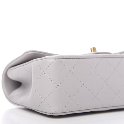 Chanel Lambskin Quilted Mini Top Handle Rectangular Flap Grey 6 of 10