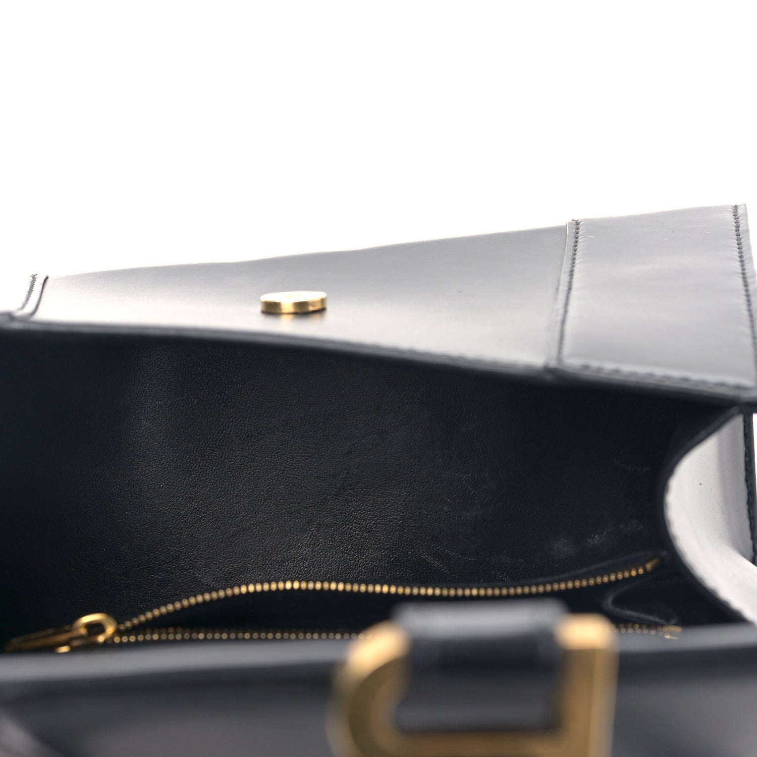 Balenciaga Shiny Box Calfskin Small Hourglass Top Handle Bag Black 5 of 9