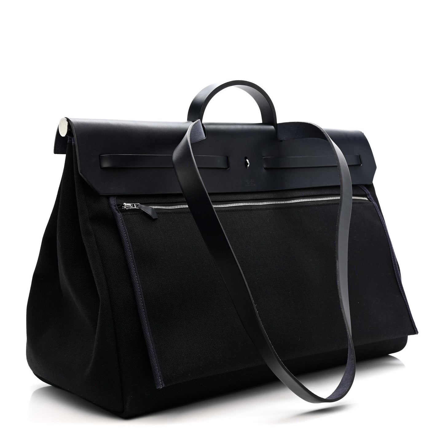 Military Toile Vache Hunter Herbag Zip Retourne Cabine Bag Black Bleu Marine