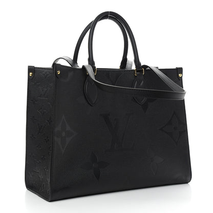 Louis Vuitton Empreinte Monogram Giant Onthego MM Black 3 of 8
