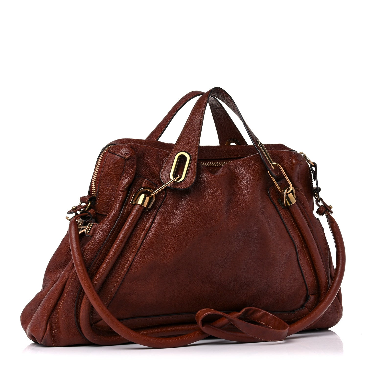 Chloe Calfskin Large Paraty Brown 3 of 10