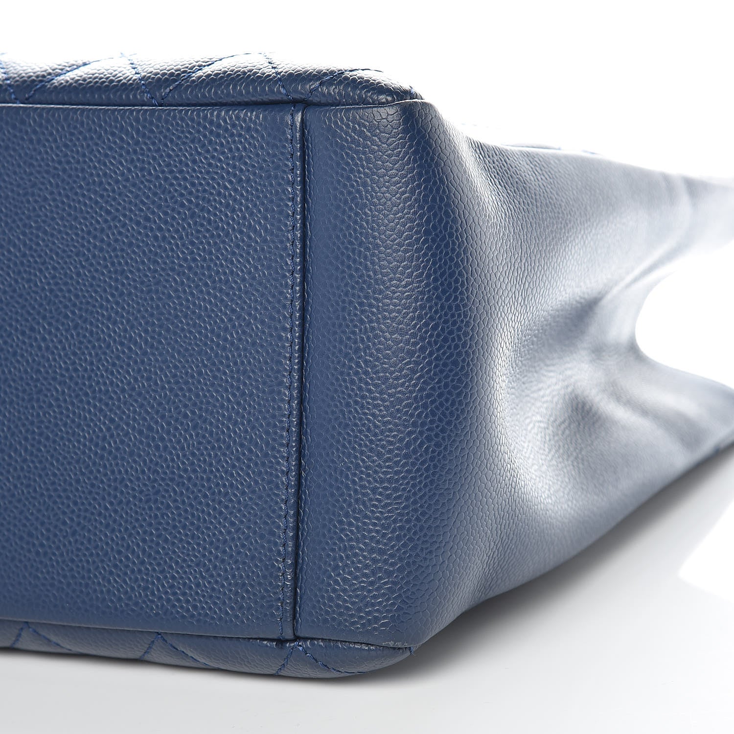 Chanel Caviar Quilted Grand Shopping Tote GST Dark Navy Blue 14 of 17