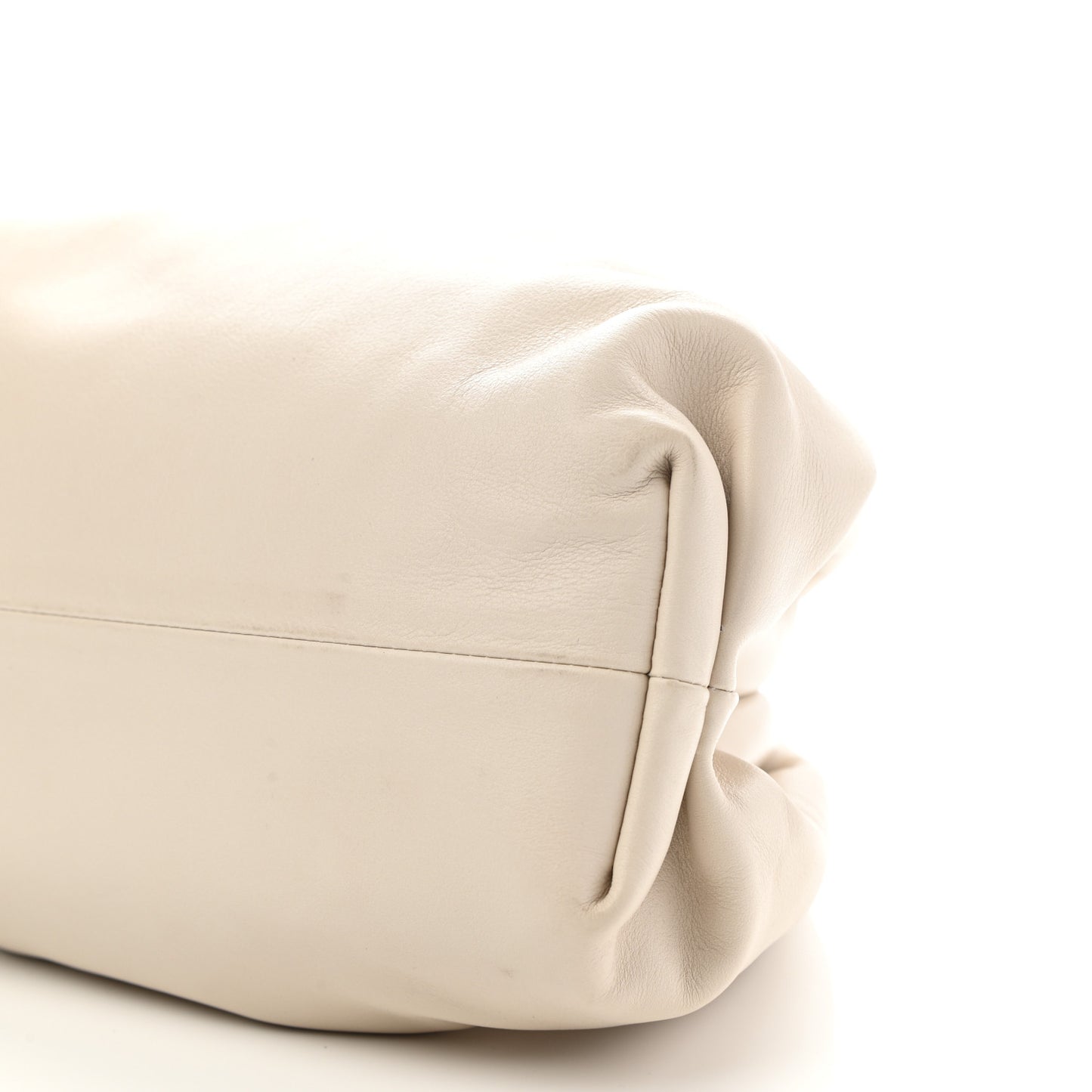 Smooth Butter Calf The Pouch Oversized Clutch Plaster