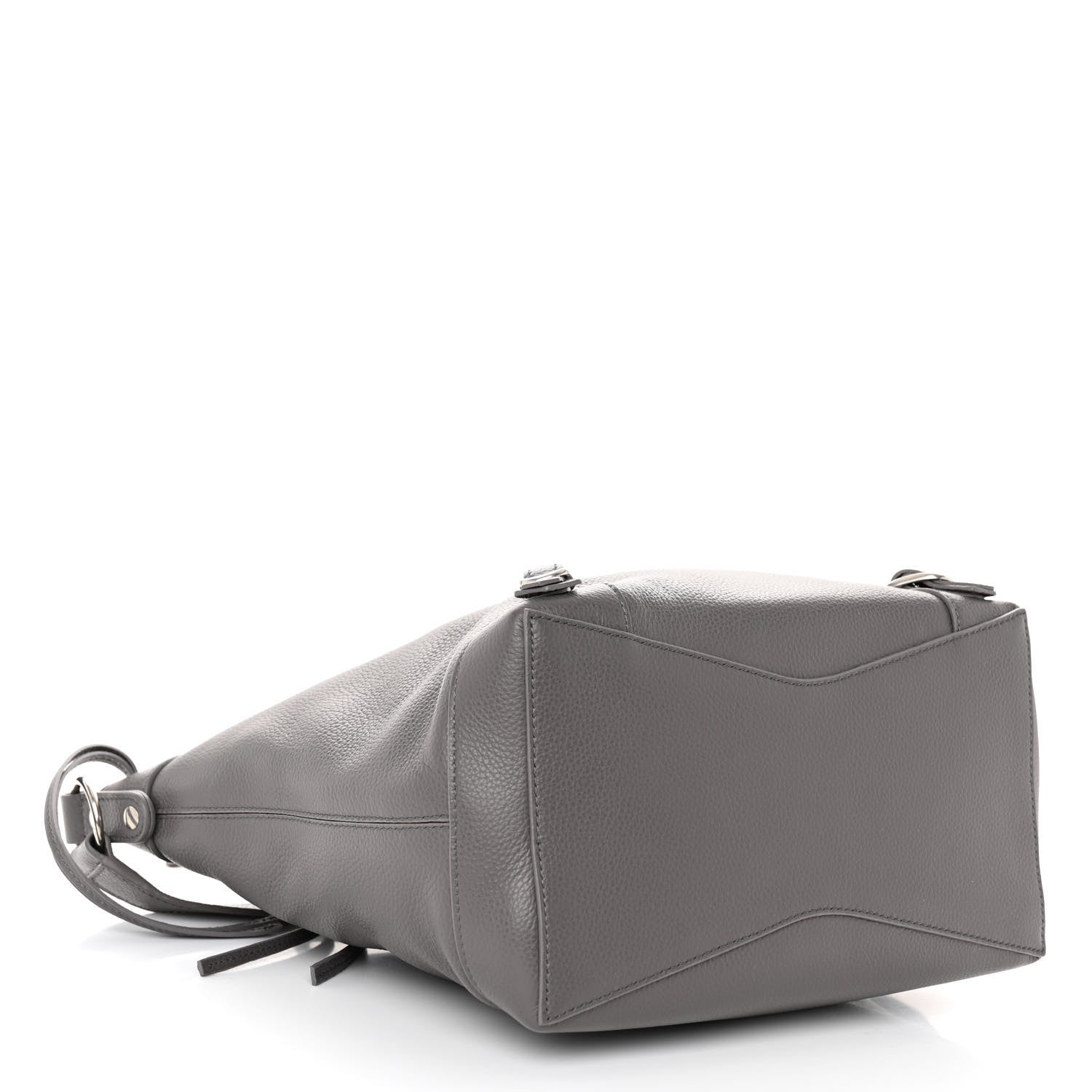 Balenciaga Grained Calfskin Silver Hardware Small Neo Classic Hobo Dark Grey 4 of 10