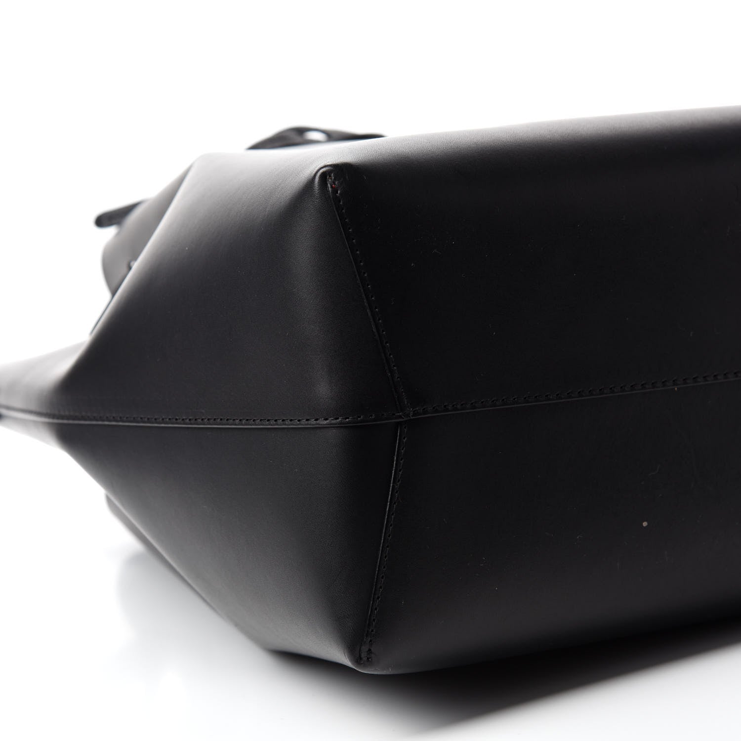 Mansur Gavriel Vegetable Tanned Calfskin Bucket Bag Black Flamma 6 of 11