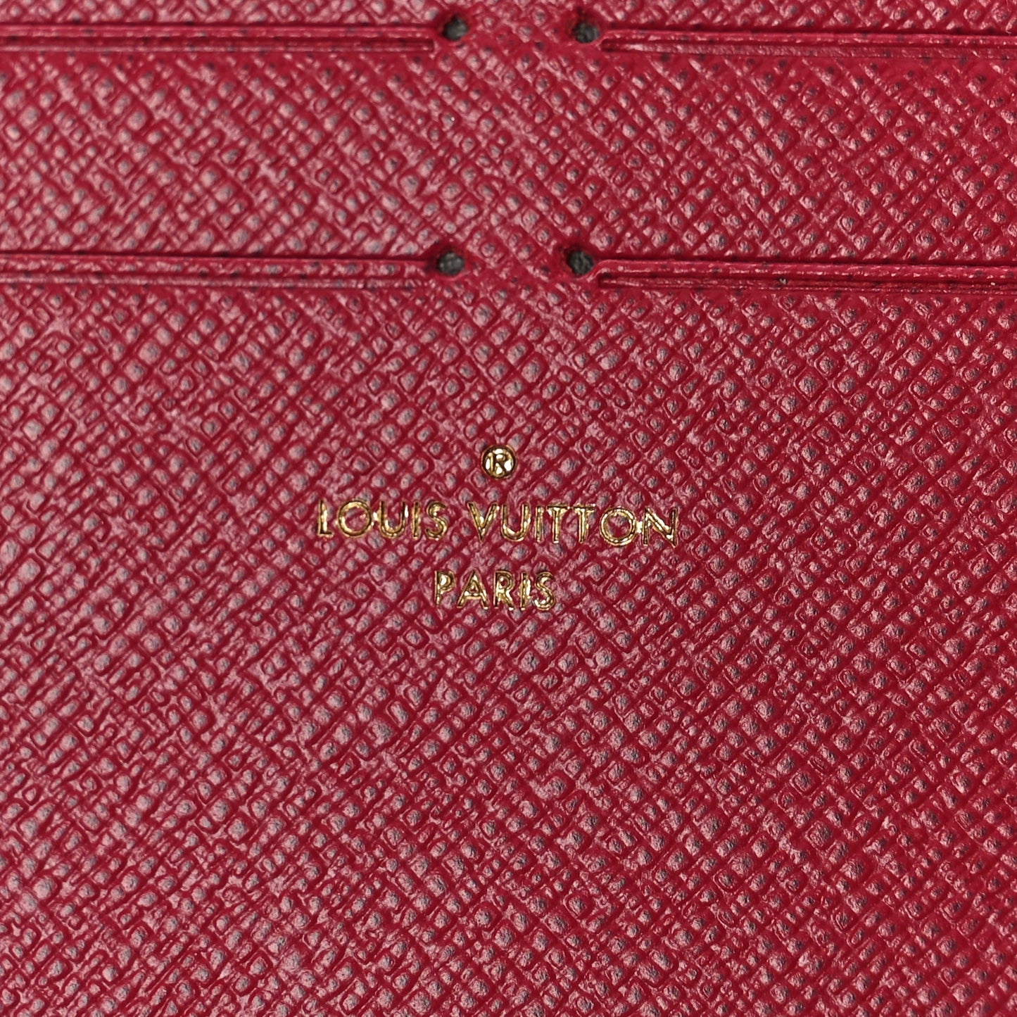 Calfskin Felicie Card Holder Insert Fuchsia