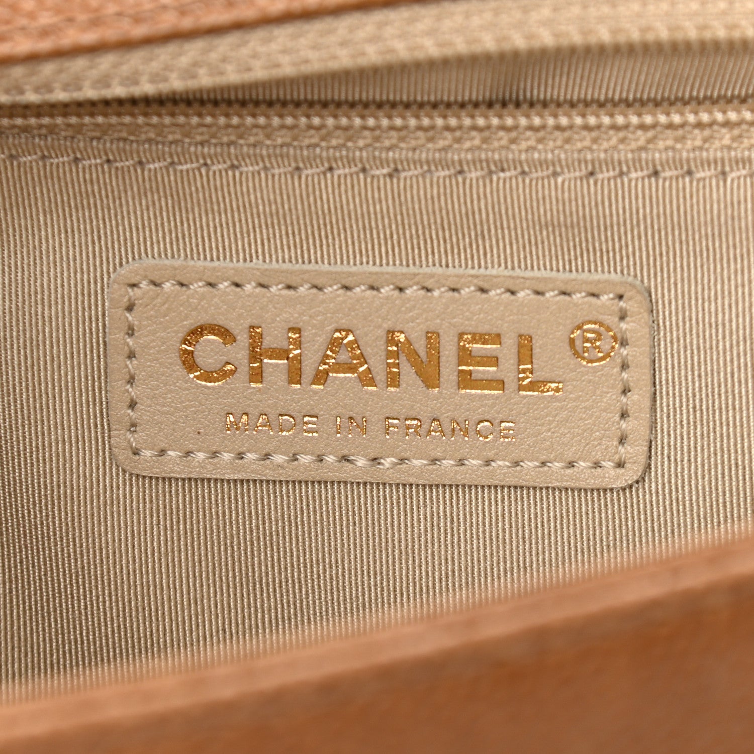 Chanel Caviar Quilted New Medium Boy Flap Light Brown 5 of 11