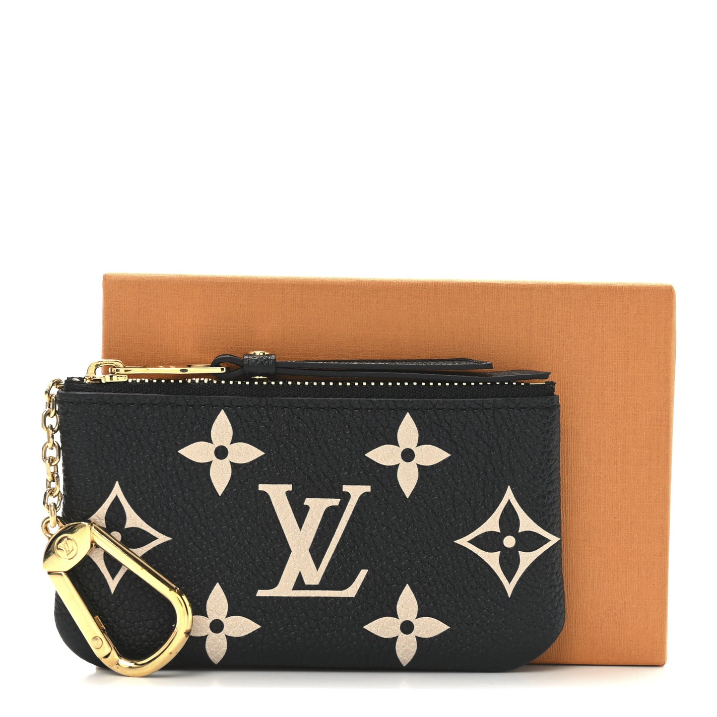 Empreinte Monogram Giant Key Pouch Black Beige