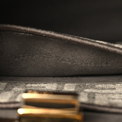 Fendi Chenille Suede Metal FF Small Peekaboo I SEE U Satchel Tortora Nuvola 7 of 11