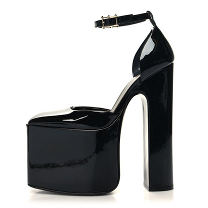 Valentino Garavani Patent DiscoBox 80/180mm Platform Pumps 37 Black 1 of 9