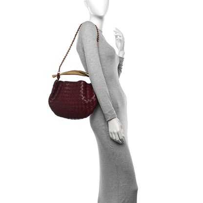Bottega Veneta Nappa Intrecciato Sardine With Chain Bag Barolo 2 of 10