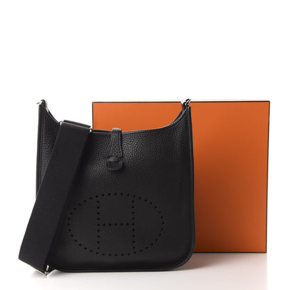Hermes Taurillon Clemence Evelyne III PM Black 12 of 12