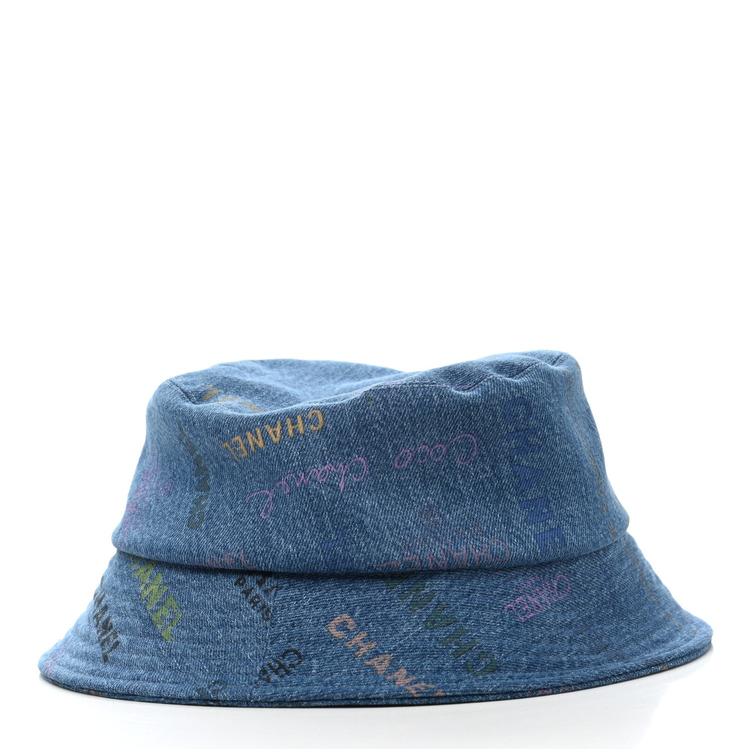 Chanel Denim Mood Cloche Bucket Hat L Blue 5 of 9