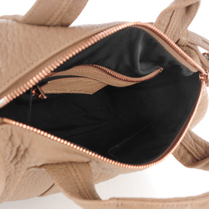Alexander Wang Pebbled Lambskin Rocco Latte Rose Gold Hardware 8 of 8