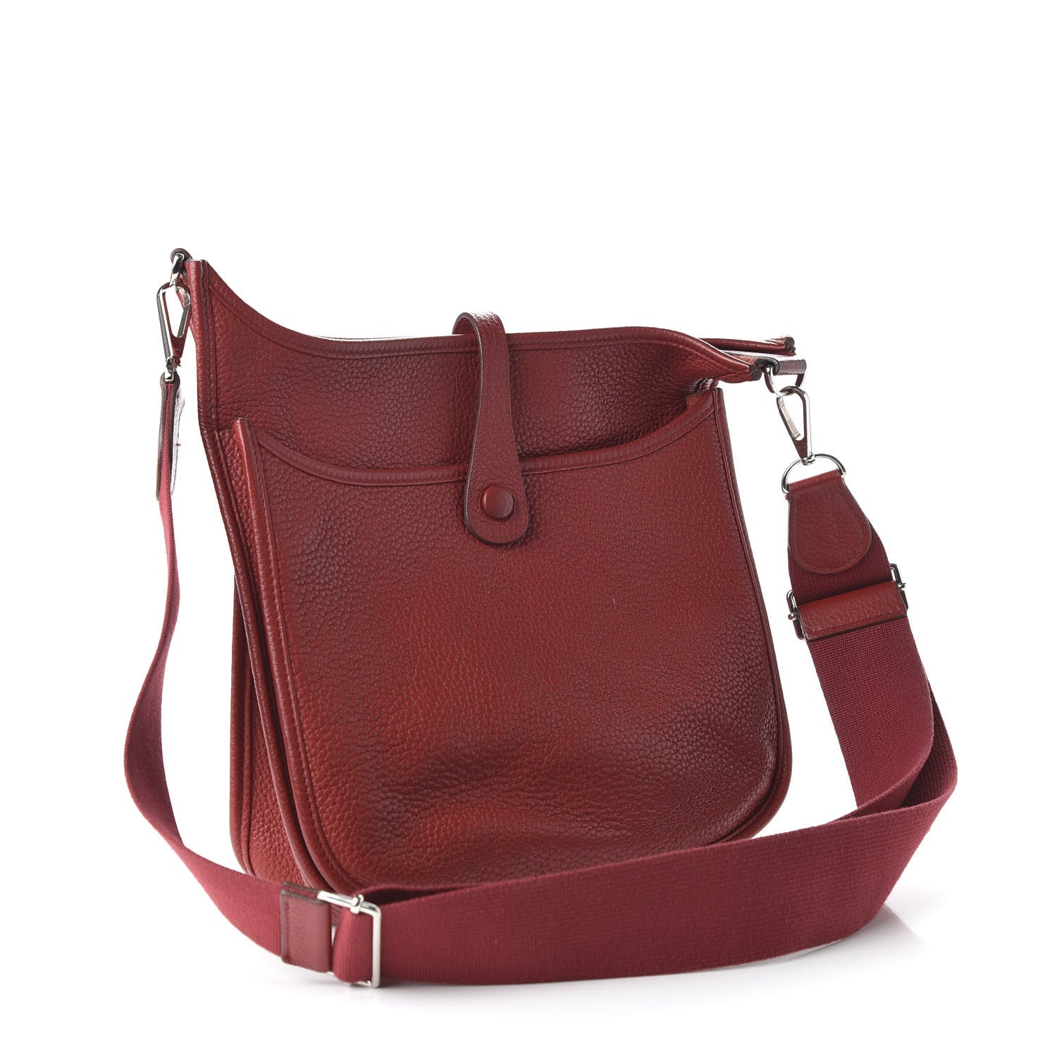Hermes Taurillon Clemence Evelyne III PM Rouge Vif 3 of 10